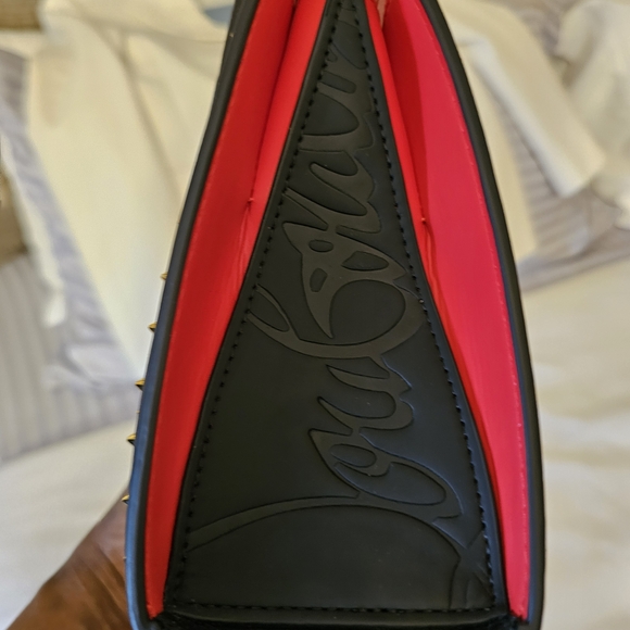 Christian Louboutin Black Studded Leather Tote - Picture 3 of 4